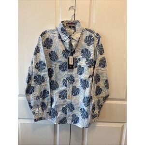 Bocomal 6.5 oz Printed Hawaii Lightweight Button Down FR Shirts 0816A Mens L